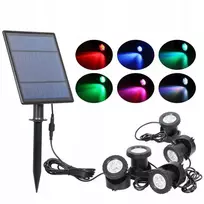 Arhatreya sodo įsmeigiamas rgb led prožektorius, 5 šviesos