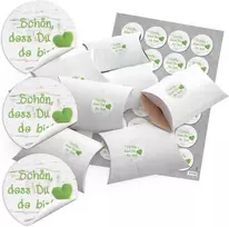 24 dėžutės svečiams "džiaugiamės, kad atėjai" vestuvėms, krikštynoms