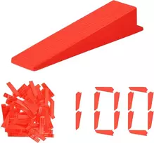 Plytelių pleištai, 100 vnt. plastikiniai, grindims ir sienoms