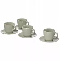 Ikea Fargklar akmens masės puodeliai, 250 ml, 4 vnt., žalias