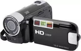 Skaitmeninis fotoaparatas, 2.7" Tft 16mp 16x priartinimas Hd vaizdo tinklaraščio kamera 1020mah vaizdo kamera pradedantiesiems ir vaikams (juodas)