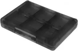 Klsychry 28 viename žaidimų kortelių dėklas laikiklis Nintendo Ds 3ds žaidimams (juodas)