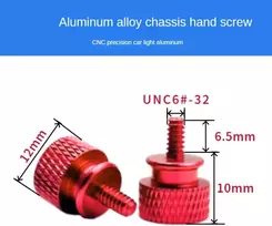 Imcczony unc6-32 m3.5 kompiuterio korpuso varžtai, skirti gpu montuoti, psu kompiuterio korpuso šoninio skydelio varžtas, skirtas pc montuoti, vandens aušinimas, juodas, 10 vnt.