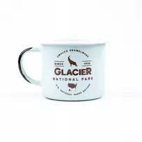 Emaliuotas puodelis Parkai Narodowe Usa Glacier Camping Ognisko 650ml