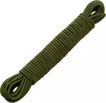 Pretex elastinė juosta-guma 5 mm x 20 m - bungee virvė su latekso šerdimi - guminė virvė, kurią galima karpyti pagal dydį - įtempiamoji virvė tentams, 20 m ilgio - bungee virvė - alyvuogių žalia