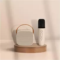 Kompiuterio kolonėlės Livoo belaidis mini karaoke, suderinamas su bluetooth® Tec618 - 5w, baterijos veikimo trukmė 4 valandos, 3 balso funkcijos, veikimo nuotolis 10 m