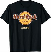 Hards Rock Cafe London Retro Marškinėliai Vyrams L brown