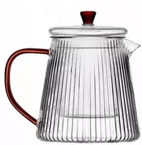 Arbatinukas, stiklinis arbatinukas su filtru, 1 litras