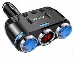 Yantu 12v 24v cigarečių degiklio lizdo skirstytuvas su Usb 3.1a Aa