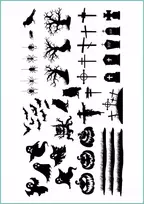 Laikinos tatuiruotės Helovinas 10 A4