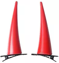 Nuwind anime power plaukų segtukas raudoni ragai cosplay rekvizitai pvc galvos apdangalas Helovino vakarėliui perukas cosplay kostiumas plaukų aksesuarai plaukų segtukas ragų segtukas
