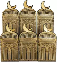 Papierdrachen 6 dovanų maišeliai Mosque juodas auksas - dovanų pakavimas - staigmena - cukraus festivalis - rinkinys 02