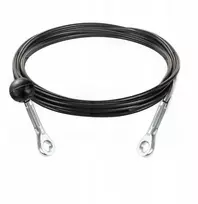 Plieninė lyno kilpa su rutuliu ir kilpa su gaubtu 4/5,2 mm atlasams 2,7 m