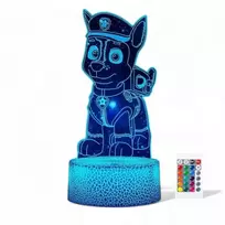 ActiveJet Psi Patrol Chase 3d Led Usb lempa su Rgb ir pulteliu