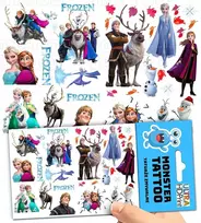 Nuplaunamos laikinos tatuiruotės vaikams Frozen Ledo šalis originalūs dizainai