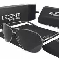 Superdry Lecerto Aviator poliarizuoti akiniai nuo saulės su Uv400 filtru ir dėklu