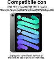 Occtingkind klaviatūra, skirta Ipad Mini 8.3 colių, dėklas su klaviatūra, skirtas Ipad Mini 6/7 kartos, magnetinė bluetooth qwerty itališka klaviatūra, skirta Ipad Mini 6/7 gen 8.3 colių 2021/2024, žalia