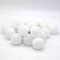 Tronje 20 led medvilnės kamuoliukų girlianda 6 cm - kamuoliukų formos dekoratyvinės lemputės su 4 val. laikmačiu, maitinamos baterijomis, pritaikomos, 380 cm