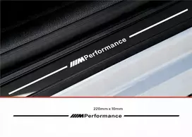 Bmw M Performance sidabrinis priekinio vidinio slenksčio lipdukas 8 metai