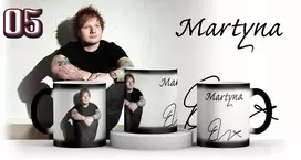 Magiskas puodelis Ed Sheeran + vardas + dėžutė