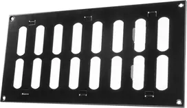 Vent Systems 300 x 150 mm metalinė ventiliacijos grotelė - stačiakampė juoda ištraukimo grotelė - reguliuojamas vamzdžio dangtelis - ventiliacijos grotelė šildymui/vėsinimui, oro kondicionavimui, naudojimui patalpose ir lauke