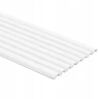 Dekoratyvinė 3d sienų plokštė Duna Wp001t Mardom Decor, balta, 200 cm x 25 cm