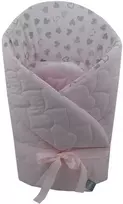 Olka Vystyklas, kūdikio vokelis velvet 75x75 rožinis