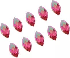 500 vienetų krištolo kalnų krištolas arklio akies formos Ab brangakmeniai akrilo kalnų krištolas 7 x 15 mm vestuvių "pasidaryk pats" vakarėlio dekoravimui (07rose)