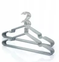 Metalinis pakabos rūbams, padengtas guma, 20x slim plonas
