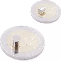 Brudazon 75 mini diskiniai magnetai 5 x 5 mm N52 stipriausio lygio neodimio magnetai itin stiprūs magnetai modelių gamybai, nuotraukoms, lentoms, skelbimų lentoms, šaldytuvams, rankdarbiams, itin stiprūs magnetiniai diskai