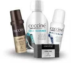 Coccine batų valymo rinkinys 4in1 baliklis šampūnas padų valiklis kempinė