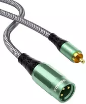 Stiprintuvas Rawaux xlr į rca kabelis, žemų dažnių garsiakalbio kabelis, xlr kištukas į rca kištuką, mikrofono kabelis, stereo garso mikrofono adapteris, skirtas cd grotuvui, garsiakalbiui, kondensatoriui, stiprintuvui (3m)