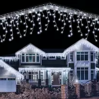Focla varvekliai Flash 200 Led lauko šviesos girlianda, šaltai balta