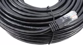 Smedz Cat6 30 m vientisas varinis Utp 24 Awg vidaus / lauko „plug and Play“ tinklo kabelis „gigabit Ethernet“ pataisos laidas – juodas