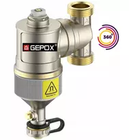 Magnetinis separatoriaus filtras 1" pasukamas 360 Gepox