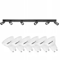 Led lubinis šviestuvas su 6 Gu10 Led lemputėmis, 5,5w