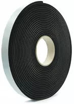 Lipni Epdm sandarinimo juosta, tanki, 4 mm storio, 35 mm x 5 m, juodos spalvos putos