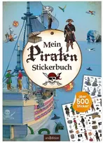Vinilinė plokštelė Mano piratų lipdukų knyga: daugiau nei 500 lipdukų | lipdukų knygelė vaikams nuo 4 metų