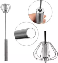 2 šluotelės, daugiafunkcinė pusiau automatinė rankinė nerūdijančio plieno šluotelė, pieno minkštiklis, besisukantis virtuvės prietaisas (30 cm + 25 cm)