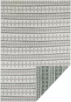 Northrugs lauko/vidaus kilimas, tinkantis terasoms ir balkonams Bougari 80x150 cm, žalias/smėlio spalvos