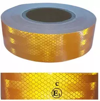 Atšvaitinė lipni juosta oranžinė 50mm/1m kontūrinė metrais