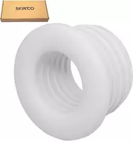 Skir'co 5 vnt. baltos 40 x 25 mm guminės movos drenažo vamzdžiui, guminė jungtis, vamzdžio adapteris, guminis reduktorius
