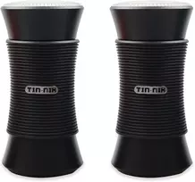 Kompiuterio kolonėlės Tin-nik Nešiojama tikra belaidė stereo (tws) bluetooth garsiakalbių pora su vokiška stiklo membranos technologija, bluetooth muzika, skambinimas laisvomis rankomis, dinamiška Led šviesa, Aux režimas