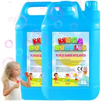 Skystis muilo burbulams dideliems ir mažiems 10l 2 x 5l = 10l skystis vaikams
