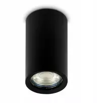 Kwazar led paviršinis halogeninis šviestuvas tuba juodas svetainė virtuvė + gu10