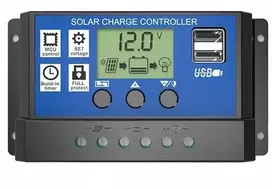 Įkrovimo reguliatorius 30a 12v/24v valdiklis usb