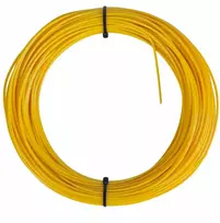 Plastspaw petg filamentas 1.75mm 100g geltonas