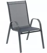 Garden-mat sodo kėdė terasai, balkonui, sodui, pilkas fotelis