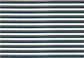 Donau Elektronik 12 siaurapjūklių geležtės 148 mm, įvairiaspalvės