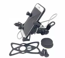Patikimas telefono laikiklis motociklui su usb lizdu